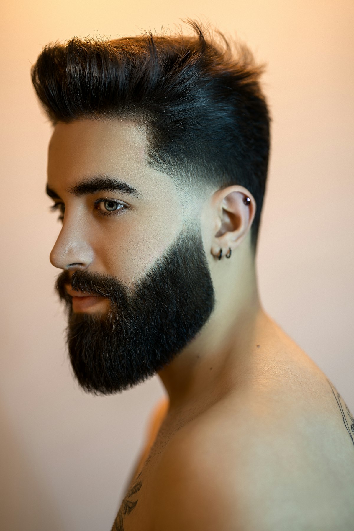 A finished modern fade haircut